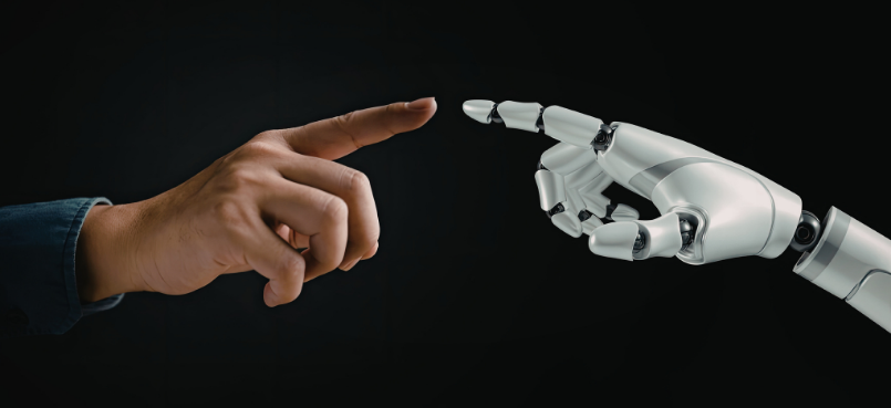 Leider in gesprek met medewerker – menselijk leiderschap in tijden van AI